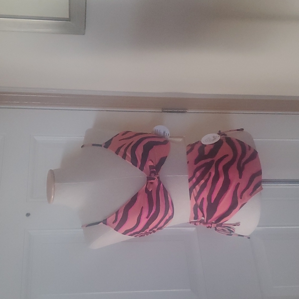 Decree Swimsuit, Size L, Orange/ Black